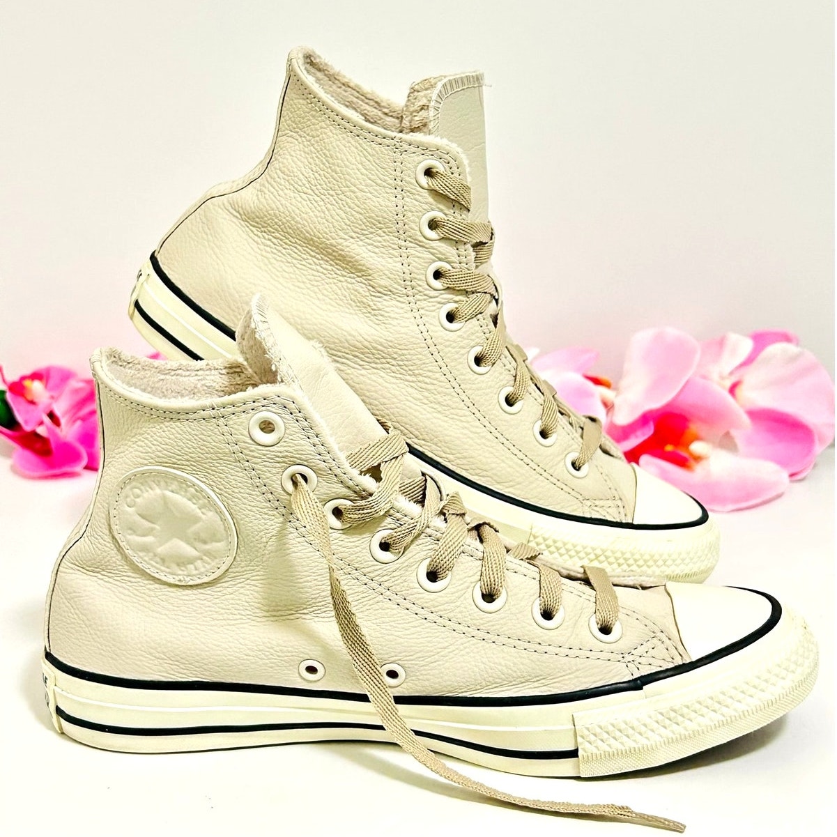 Converse Chuck Taylor Counter Climate Leather High Top Desert Sand W8/M6 Euc